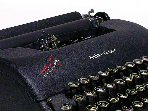 A typewriter